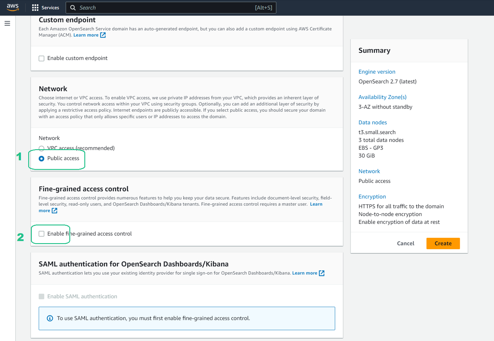 Configure new Domain