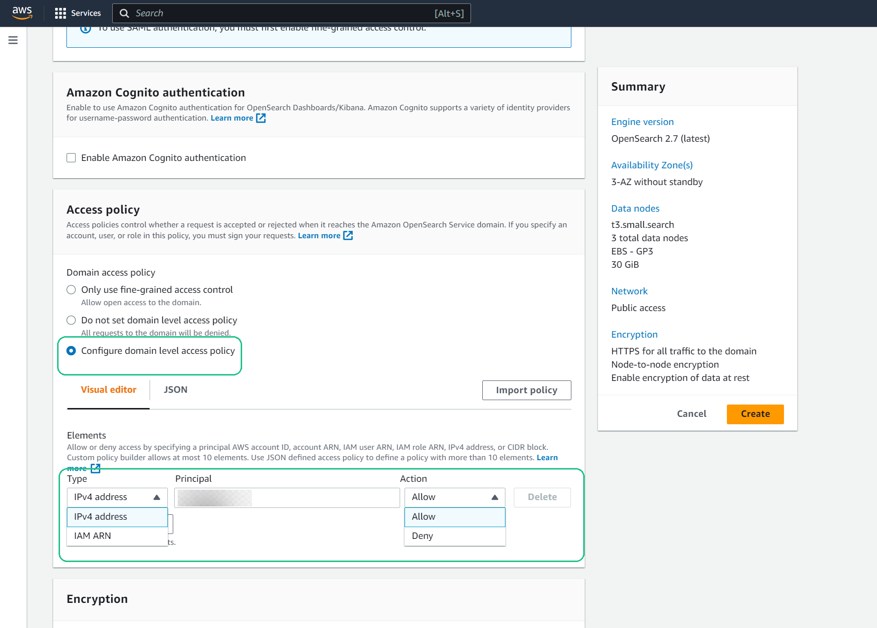 Configure new Domain