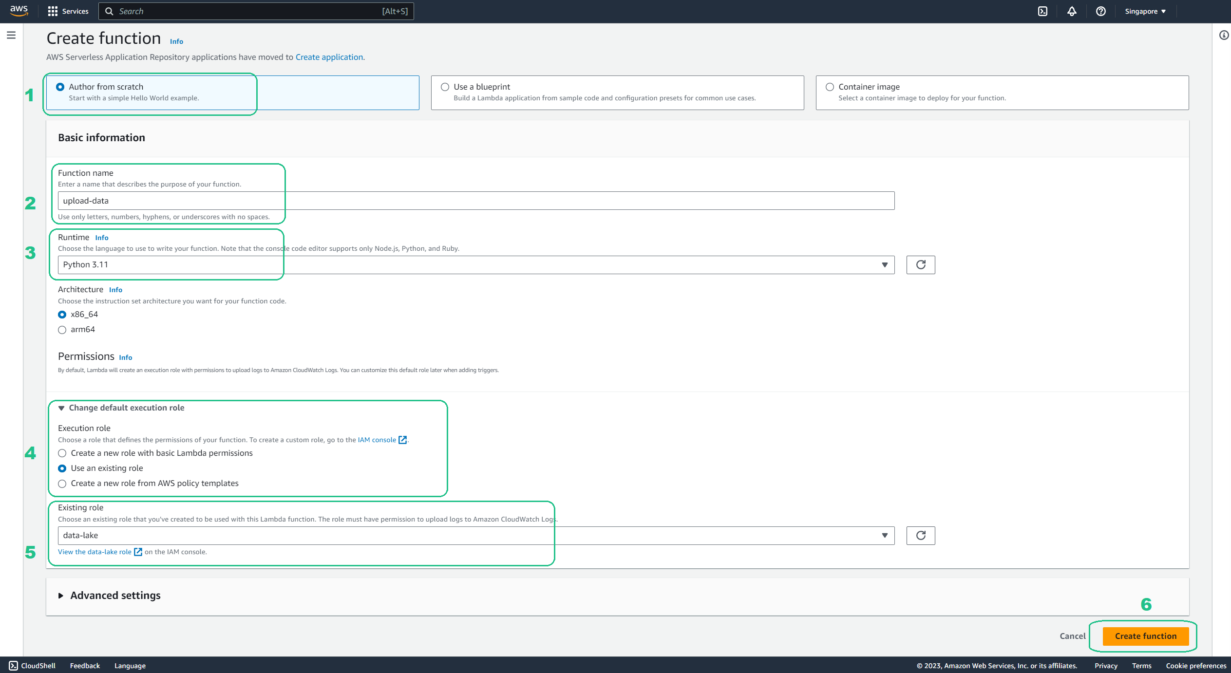 Function Configuration